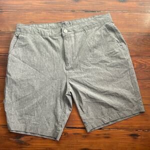 Mr. Swim unlined hybrid flat front quick dry shorts sz 36